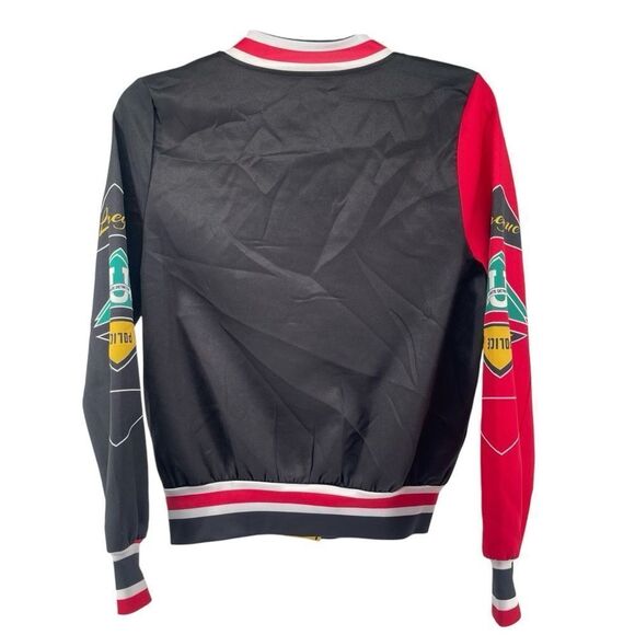 Women’s Colorblock Snap Front Lightweight 90s Letterman Varsity Jacket Small - Picture 3 of 12